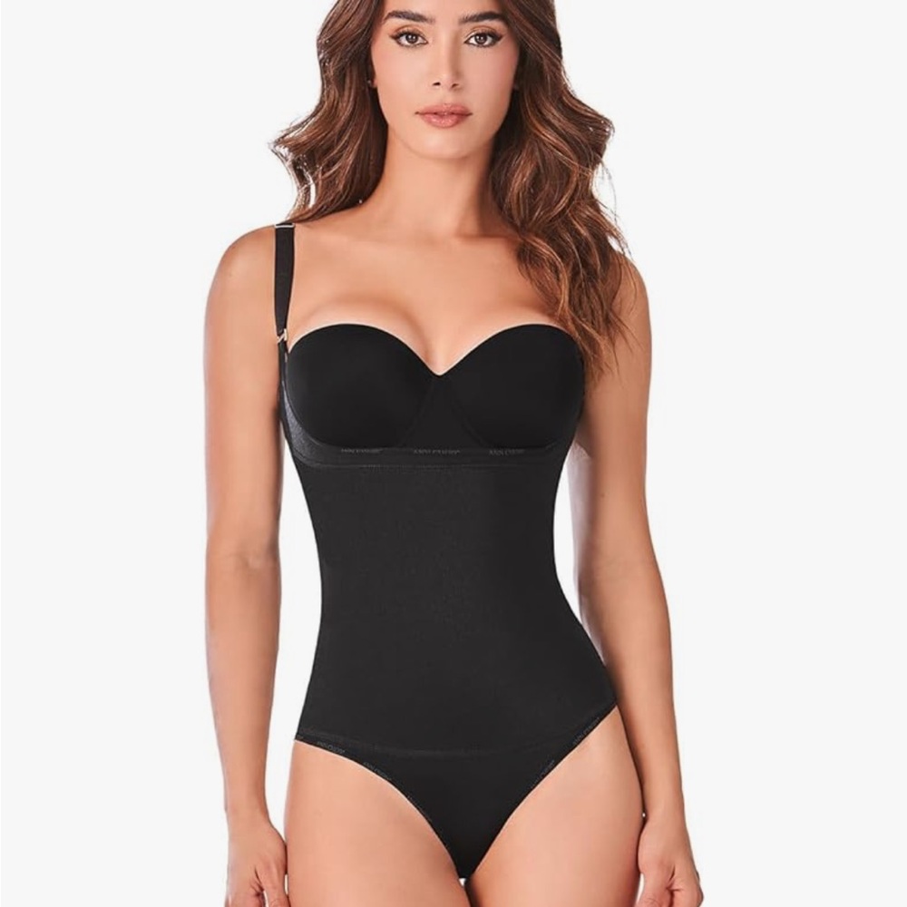 Ann Chery DeluxeLine Shapewear - Black Underbust Bodysuit Style 4012